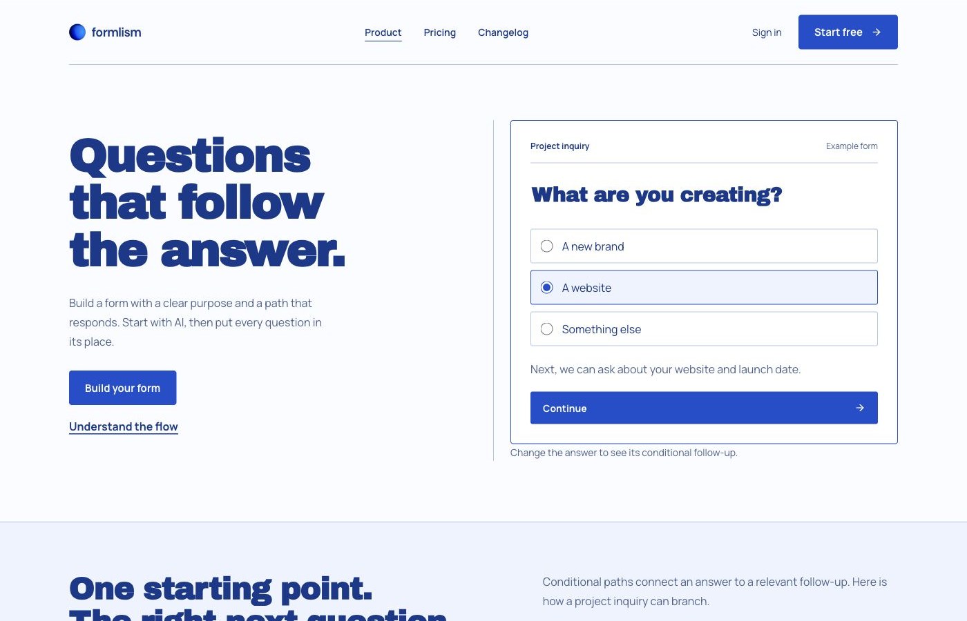 Blueprint homepage preview