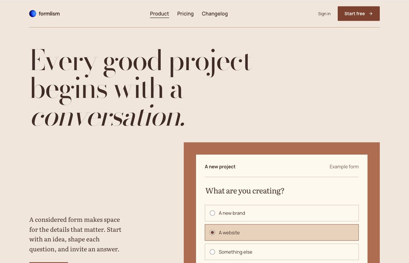 Clay house homepage preview