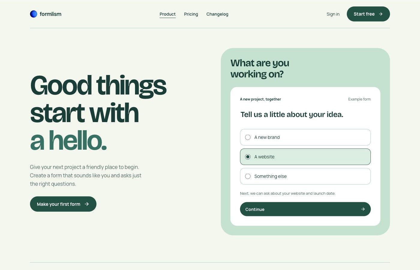 Mint social homepage preview
