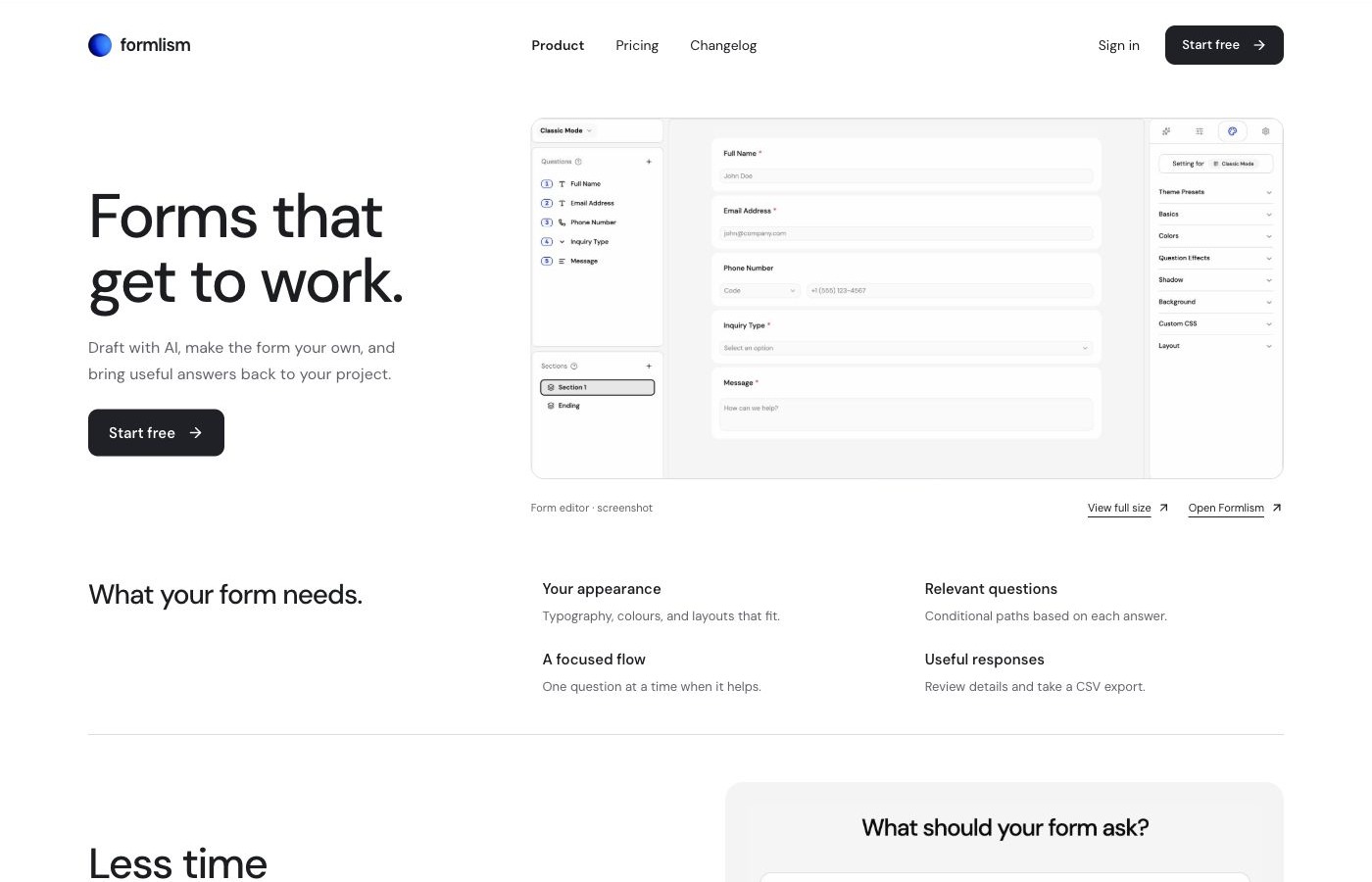 Pure Compact homepage