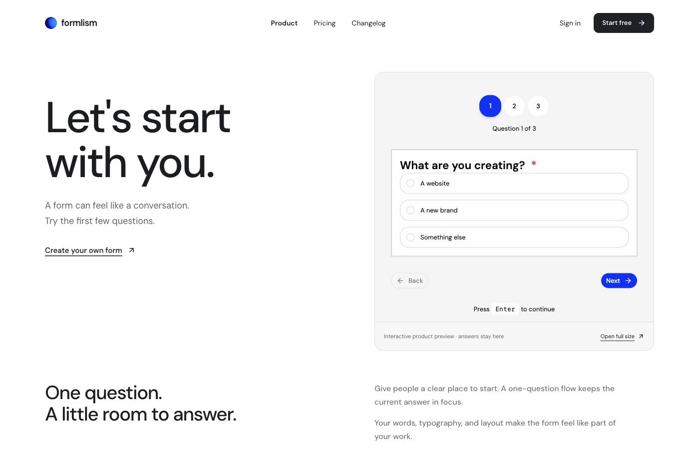 Pure Conversation homepage
