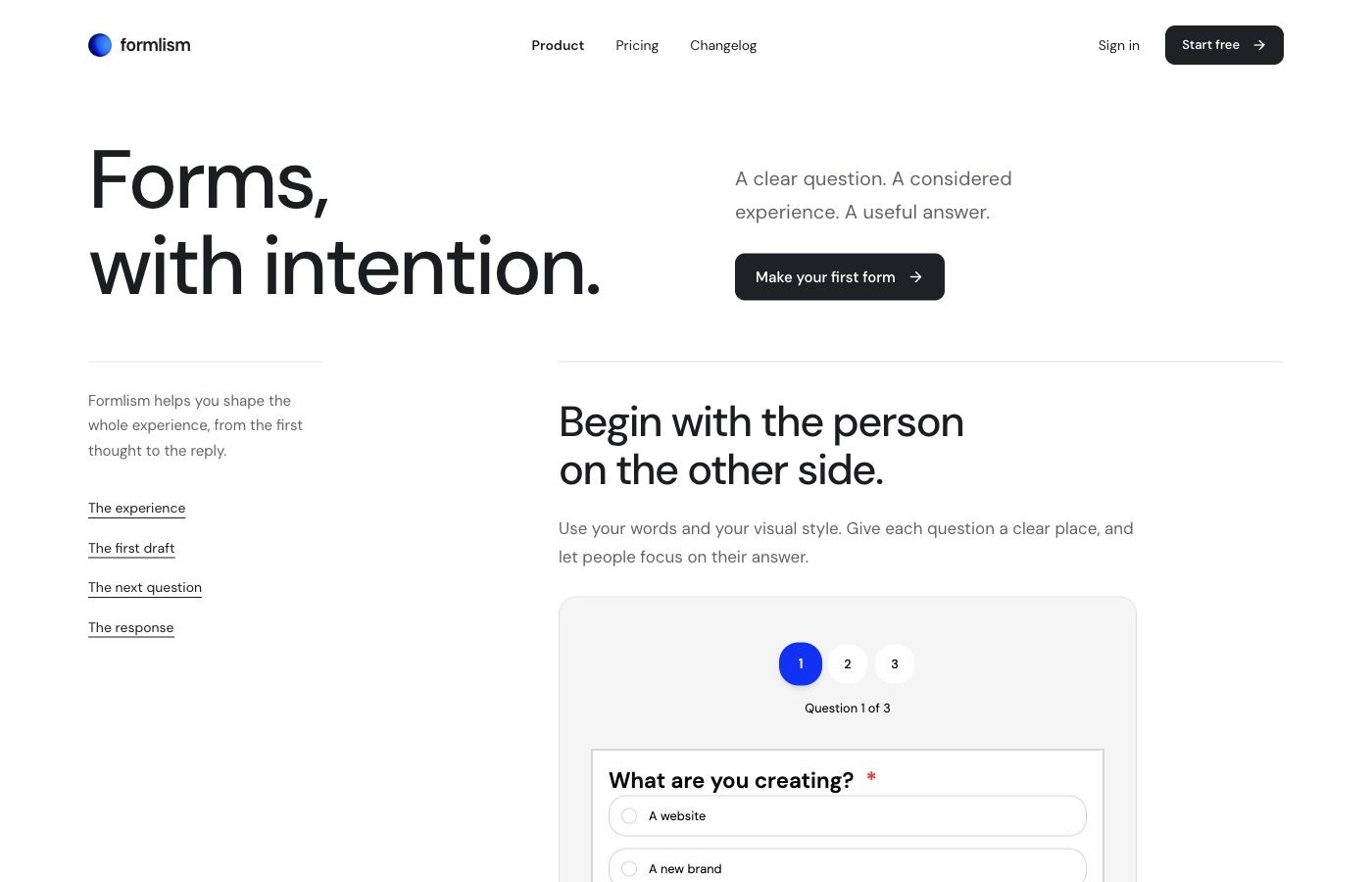 Pure Editorial homepage