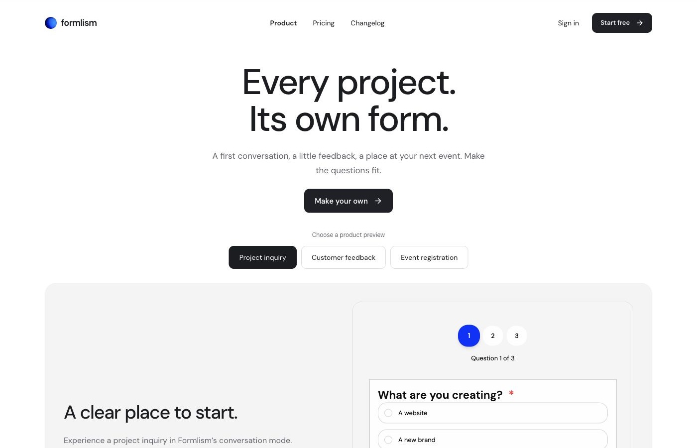 Pure Gallery homepage