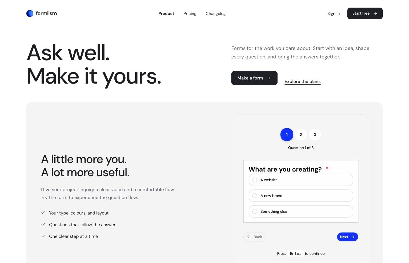 Pure Refined homepage