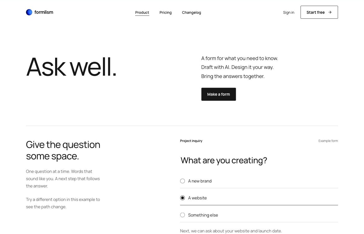 Pure homepage preview