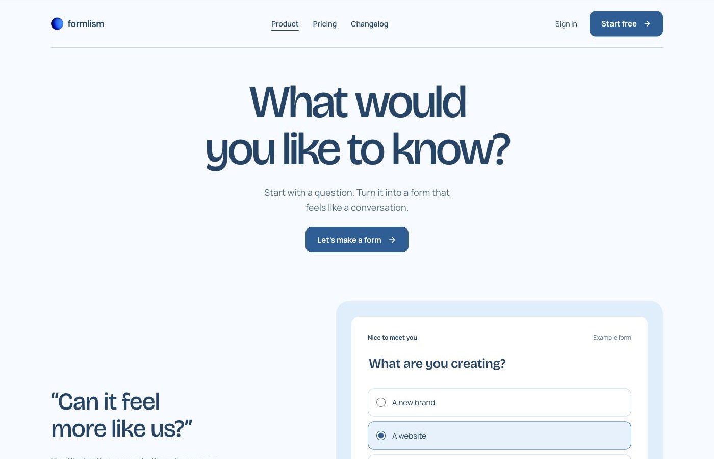 Sky conversation homepage preview
